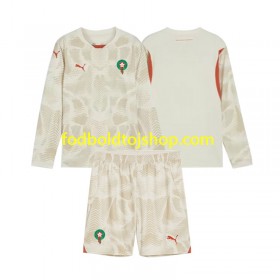 Marokko Målmand Børn Udebane trøje 2024 L/S